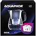Produktbild AQUAPHOR Wasserfilter Onyx Weiß inkl. 3 MAXFOR+ Filter I 4,2L Wasserfilter in Glasoptik I Karaffe I Reduziert Kalk & Chlor I Perfekt für die Familie I Premium Qualität I Stylischer Behälter