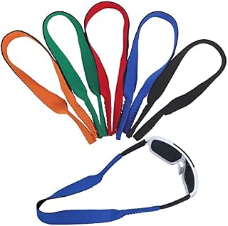 Thboxes 5 Pcs Sports Sunglasses Straps, Neoprene Elastic Cord Glasses Head Bands Rope, Anti-Slip Stretchy Floating Glasses Chain for Men Women Outdoors Sports Water Activities