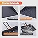 CLENEHUT 2 Pack Metal Dust Pan, 12 Inch Heavy Duty Dustpans, with Handle Black Large Dustpan for Indoor, Outdoor, Home Garage,Fireplace, Industrial and Commercial Use
