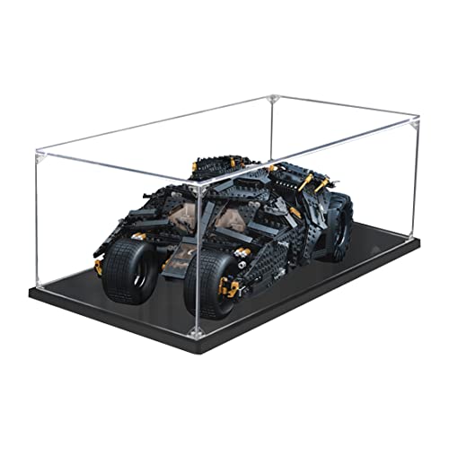 Gettesy Acrilico Teca Compatibile con Lego 76240 DC Batman Batmobile Tumbler, A Prova di Polvere Vetrina in Acrilico Acrylic Display Case (Non Modello)