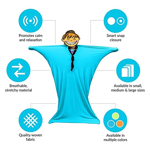 Lbht Body Sock Sensory Sox Deep Pressure Stimulation For Children And Adults With Autism Sensory Proceessing Disorders To Relieve Stress (Color : Sky Blue, Size : Small) #TOP3