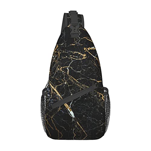 Sac à bandoulière imprimé marbre pour courir sans encombrement de voyage