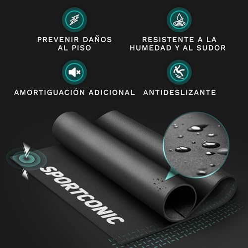 Esterilla protectora para cintas de correr que evita ruidos en el suelo de casa 4