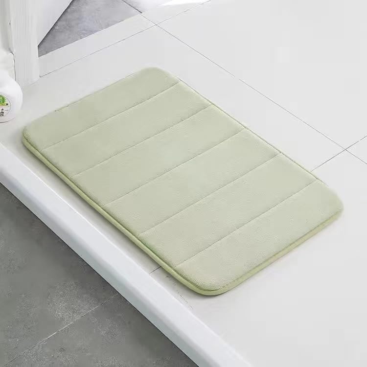 Memory Foam Bath Mat 40 60cm Soft Microfiber Non Slip Bathroom Rug for Quick Dry Absorbent Comfort Modern
