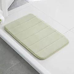 Memory Foam Bath Mat 40 60cm Soft Microfiber Non Slip Bathroom Rug for Quick Dry Absorbent Comfort Modern