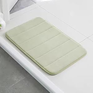Memory Foam Bath Mat 40 60cm Soft Microfiber Non Slip Bathroom Rug for Quick Dry Absorbent Comfort Modern