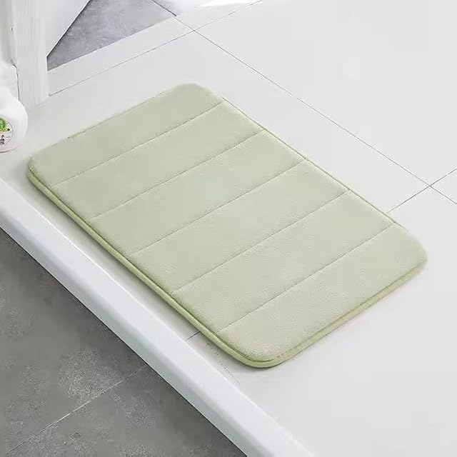 Memory Foam Bath Mat 40 60cm Soft Microfiber Non Slip Bathroom Rug for Quick Dry Absorbent Comfort Modern