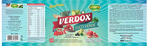 Kit 3 Verdox Instantâneo - Sabor Abacaxi c/Hortela 220g Unilife