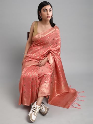 Sari de seda Banarasi verde mar para bodas y galas elegantes 2