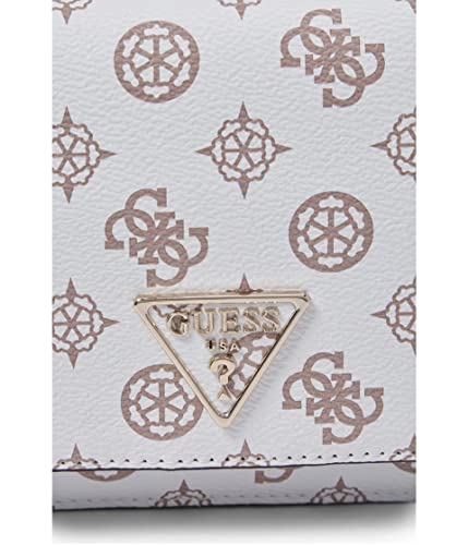 Guess Noelle Crossbody Flap Organizer, White Logo #TOP3