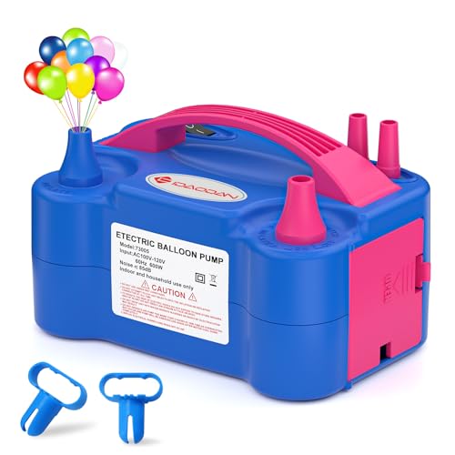 Image of IDAODAN Electric Balloon Pump, Portable Electric Balloon Blower Machine Inflator Air Pump for Party Decorations