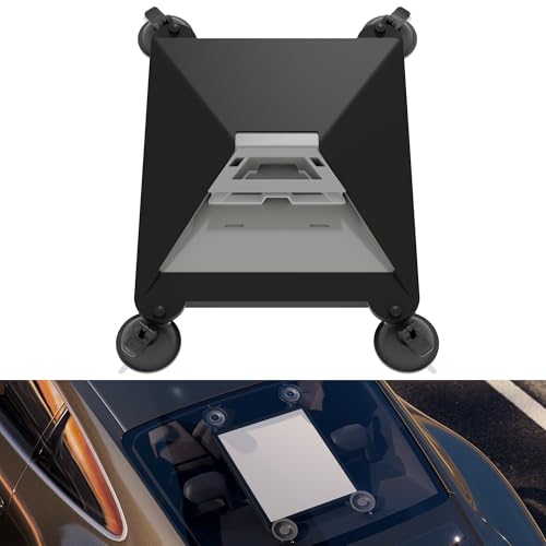 Joinfworld Starlink Mini Saugnapfhalterung Starlink Mini Autohalterung Bietet Stabile Satellitensignale Für Boote Und Reisen Starlink Mini Autohalterung für Auto Sunroof RV Boot & Fenster (Schwarz)