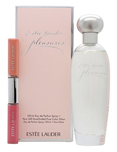 Estee Lauder Pleasures Confezione Regalo 100ml EDP + 4.2ml Dual Ended 2-in-1 Lucidalabbra