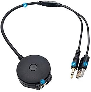 MASO Car Bluetooth V4.0 Audio Input Adapters USB Music Interface MP3 AUX Cable Adapter for B-M-W AC926