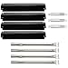 Hisencn Replacement Charbroil 463247310,463257010 Gas Grill Burner, Crossover Tubes, Heat Shield-4pack (Repair Kit)
