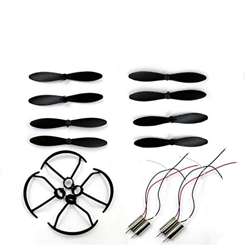 Nihlsen Motor de Motor de 4 Piezas con 4 Pares CW / CCW PrFor Opeller Blade 2 Pares de Accesorios Protector de Guardia para SG800 D2 M11 LF606 JD-16 RC Drone