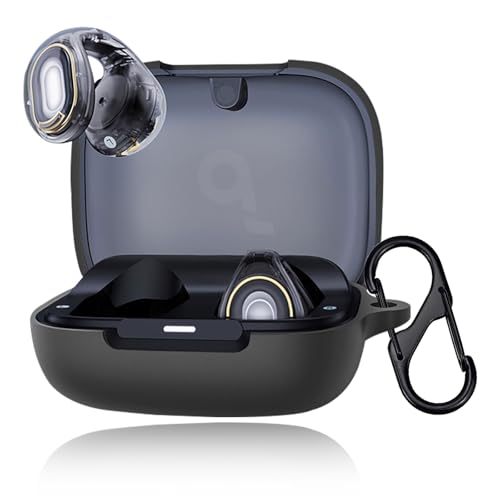 For Anker Soundcore C30i �P�[�X �J�o�[ Mosasa Anker Soundcore C30i �V���R���ی�P�[�X �[�d�֗� �S�ʕی� �����h�~ ����~�� �y�� �L�Y�h�~ �X���� ���^ ���s �ϏՌ� �h�o-�u���b�N