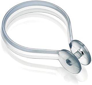 Croydex AK142141 Curtain Rings, Chrome, Suitable for shower rods up to 29mm in diameter