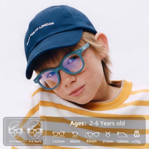 Image of EYEBUDDY Blue Light Glasses for Kids Boys Girls,Computer Gaming Bluelight Glasses,Fake Glasses for Ages 2-12