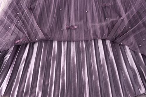 Jupe tutu plissée taille haute violette taille unique extensible et confortable - 7