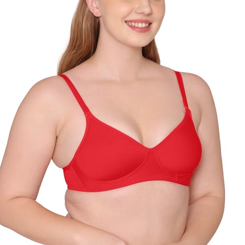Image of Tweens - Medium Padded Cotton Rich Bra - Full Coverage, Seamless, Multiway Straps, Wirefree Everyday T-Shirt Bra (Pack of 2)