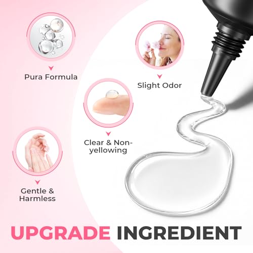 Image of UNA GELLA 15g Nail Glue for Press On Nails with 20ml Nail Glue Remover Kit | Quick Dry Semi Solid Glue, No U V Lamp Needed, Non-Acetone Gentle Remover, Strong Hold Nail Tips Glue Gel, for DIY Manicure