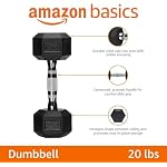 Amazon Basics Rubber Hex Dumbbell Hand Weight - Image 2