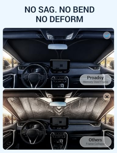 Image of Proadsy Custom Fit Car Windshield Sun Shade for 2024-2026 Kia EV9 GT Line