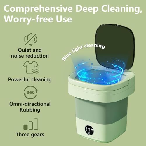Image of SeMi AuToMaTiC FoLdInG 9L SmAlL MiNi WaShInG MaChInE WiTh DrYeR DeEp CLeAnInG FoR UnDeRwEaR WaShINg MaChInE SeMi AuToMaTiC q1