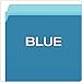 Pendaflex Two-Tone Color File Folders, Letter Size, Blue, Straight Cut, 100/BX (152 BLU)