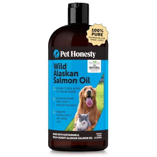 Pet Honesty Wild Alaskan Salmon Oil for Dogs and Cats, 32oz