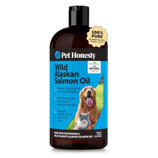 Pet Honesty Wild Alaskan Salmon Oil for Dogs - Omega-3 for Dogs - Pet Liquid Food Supplement - EPA + DHA Fatty Acids, May Reduce Shedding & Itching - Supports Joints, Brain & Heart Health - 32oz
