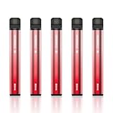 NONNICO X 電子タバコ 使い捨て vape ベイプ シーシャ 7500回吸引可能 スイカアイス 5本入り 爆煙 ニコチン タール無し 水蒸気たばこ 持ち運び便利 ベイプ【スイカアイス】