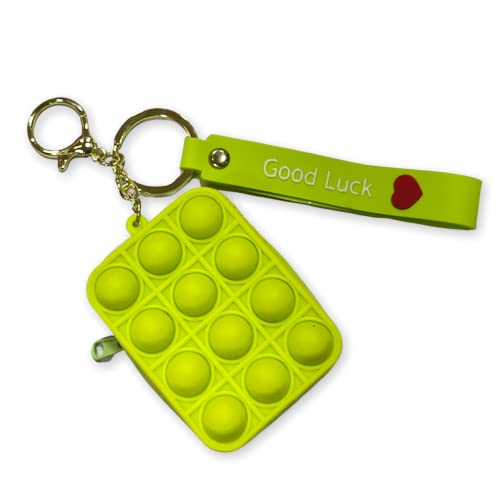 Image of AUGEN Cute Pop It Coin Purse Pouch Keychain For Gifting With Key Ring Anti-Rust (Pack Of 1)