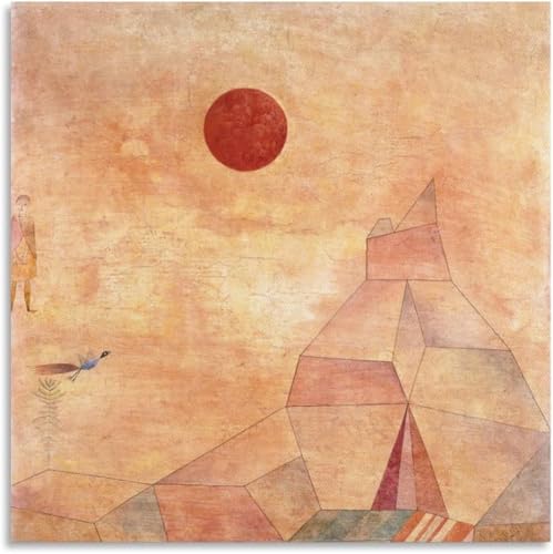 Paul Klee impressions sur toile 40x40cm peinture abstraite vintage sans cadre motif conte de fées