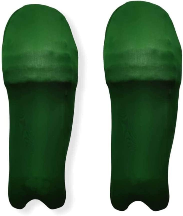 Colored Cricket Batting Pads Covers, Leg Guards Clads, Protection from Ball Scratches and dust (Green, Men's Size)