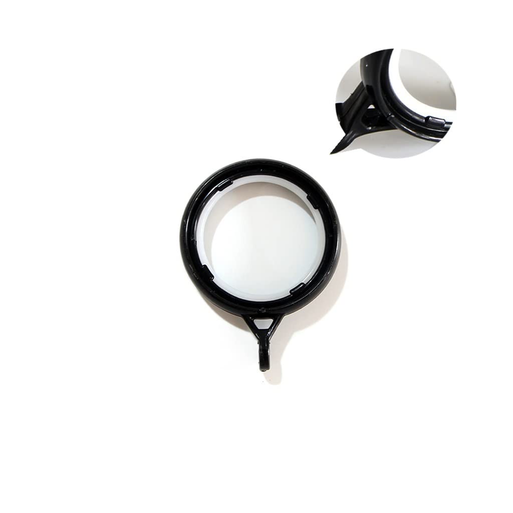 Anelli per Tende Anelli per Tende in plastica Anelli per Ganci per Tende Accessori per Tende Anelli Rotondi per Tende Anelli per Appendere 20 per Gruppo (Bianco e Nero) Anelli per Tende da Doccia (