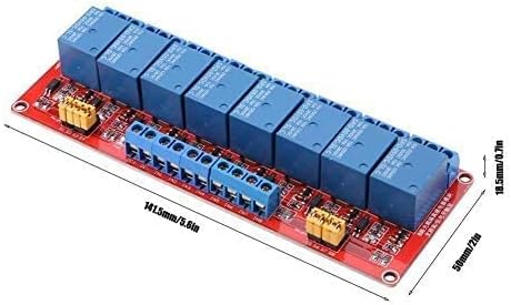 5V 8 Channel Optocoupler Relay Module High Low Trigger Expansion Board