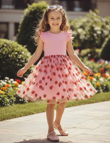 Image of PATPAT Girls Sequin Polka Dot Tutu Princess Birthday Party Dresses 3-4T