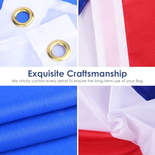 Image of AhfuLife Korean Flag 3x5 Ft, Large Korean Flags for Outside - Double Side with Brass Eyelets for Korean Party Decorations, Soccer Party Bar Garden Decoration Indoor Outdoor
