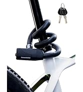 ROCKBROS Bike Lock Cable Memory Anti Theft Bicycle Cable Lock Self Coiling Cable Lock with 2 Keys...