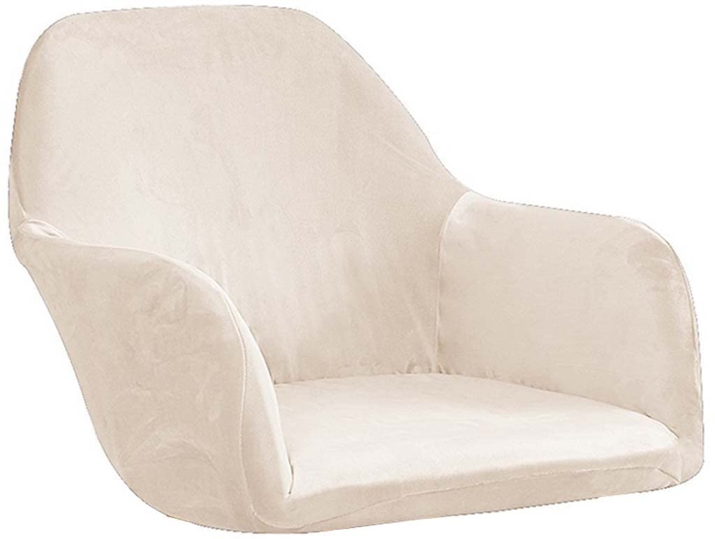 AQIGR Accent Slipcovers Mid-Century Chair Covers Stretch Dining Room Chair Protector Cover Velvet with Armrest Chair Cover Lounge for Kitchen, Dining, Living Room Side Chairs (Color : #5, Size : 1pc)