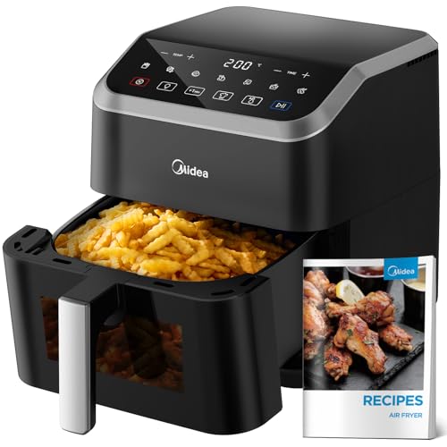 Freidora de aire caliente Midea de 7 l de capacidad, tecnología H...