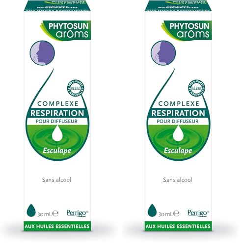 Huiles pour diffuseur PHYTOSUN AROMS Respiration lot de 2 flacons