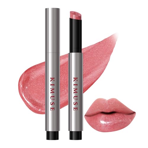 KIMUSE Juicy & Glowy Lip Balm, balsamo labbra, Balsamo Labbra Colorato, rivitalizzante e nutriente