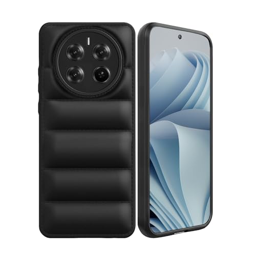 Amazon Brand - Solimo Puffer Case Camera Protection Soft Back Cover for Realme 12 Pro Plus 5G - Black (B0D2PBD5SQ) Amazon Price History, Amazon Price Tracker