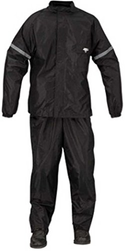 Nelson-Rigg WP-8000 Weather Pro 2-Piece Black Rainsuit - Small