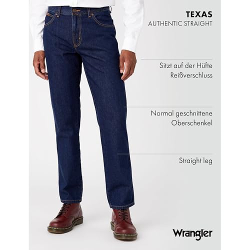 WRANGLER - Jeans Herren - Authentic Straight Fit - Texas - Darkstone – Ansicht 3