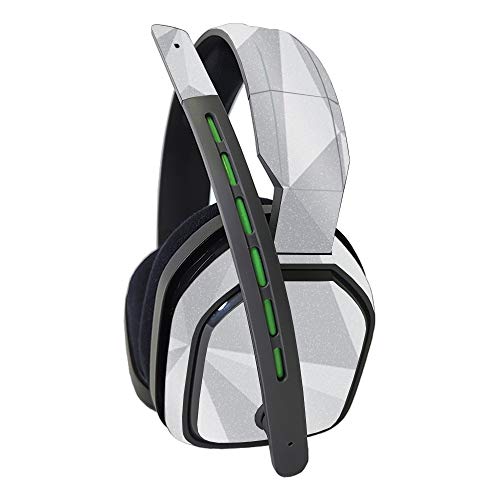 MightySkins Glossy Glitter Skin Compatible with Astro A10 Headset - Gray Polygon | Protective, Durable High-Gloss Glitter Finish | Easy to Apply and Change Styles | Made in The USA