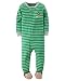 Carters Baby Boys Snug Fit Cotton Striped Footie (24 Months, Green Monkey)